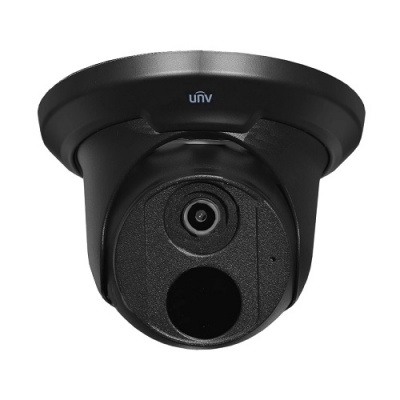 UNV UIPC3615ER3-ADUPF28-BLACK 5MP Starlight IP Turret CCTV Camera 2.8mm 30m smart IR Built in Mic PoE